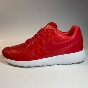 Nike Roshe Red and White Sneakers